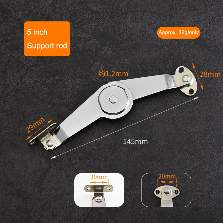 5 inch Lid Support Hinge Stay With Soft Close Toy Box Support Lift Up Hinge Vertical Swing Door Lift up Stay Hinge