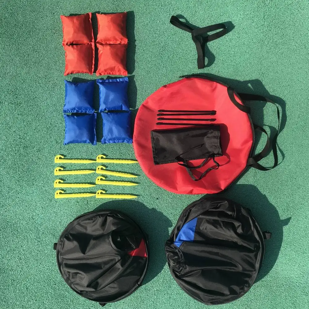 Складной портативный Кукурузы Отверстие Доски Игровой Набор с 8 Cornhole Мешок Фасоли