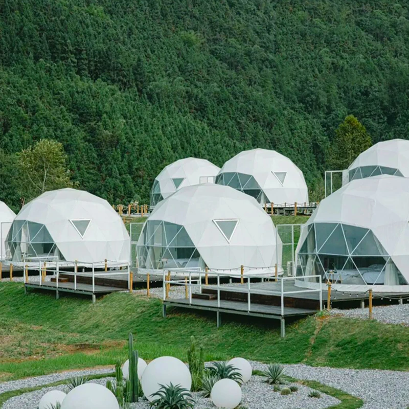 Competitive Price Geo House Canvas Rest Round Dome Tent  Mega Dome Tent