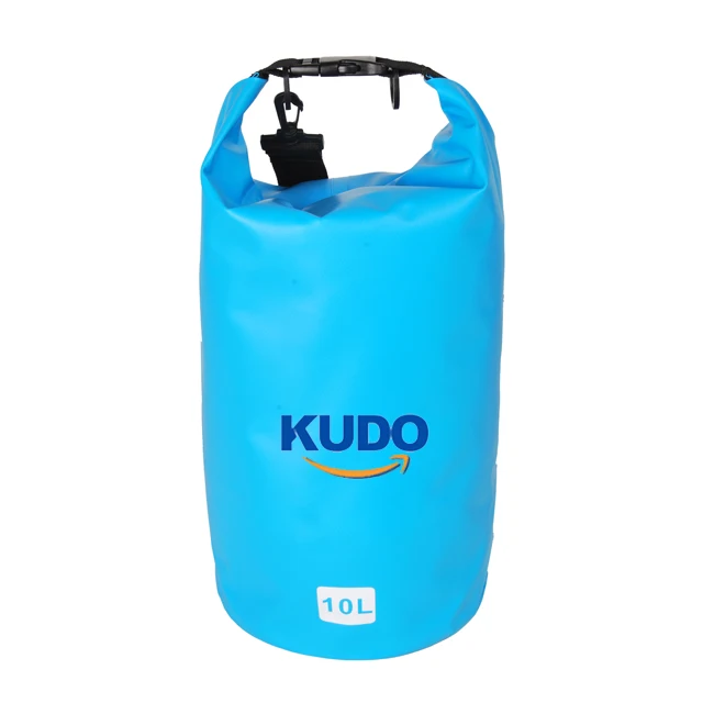 High Quality 1L 5L 10L 100% Polyester PU Coating pvc waterproof dry bag with shoulder