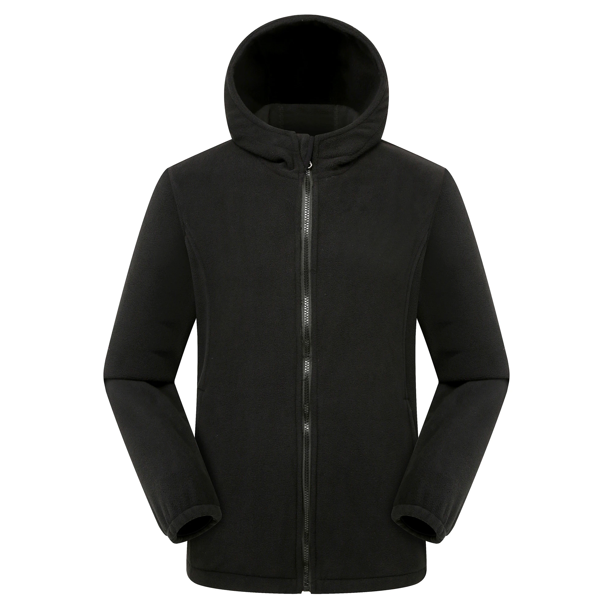 Оптовая продажа, Мужская зимняя толстовка на молнии из флиса на заказ, г/м2, мужские простые толстовки без рисунка, мужские черные толстовки из хлопка и флиса