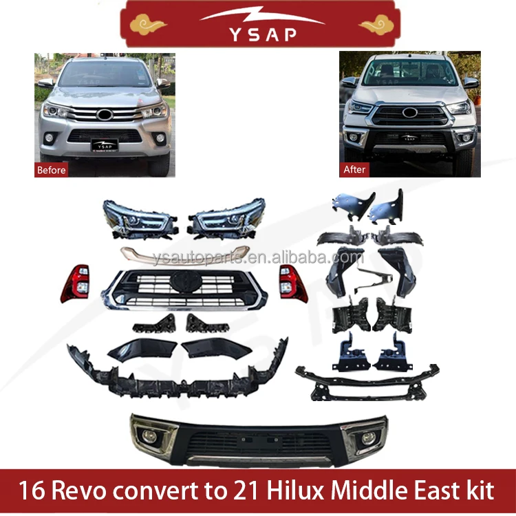Factory price 2016 Hilux Revo upgrade to 2021 Middle east body kit
