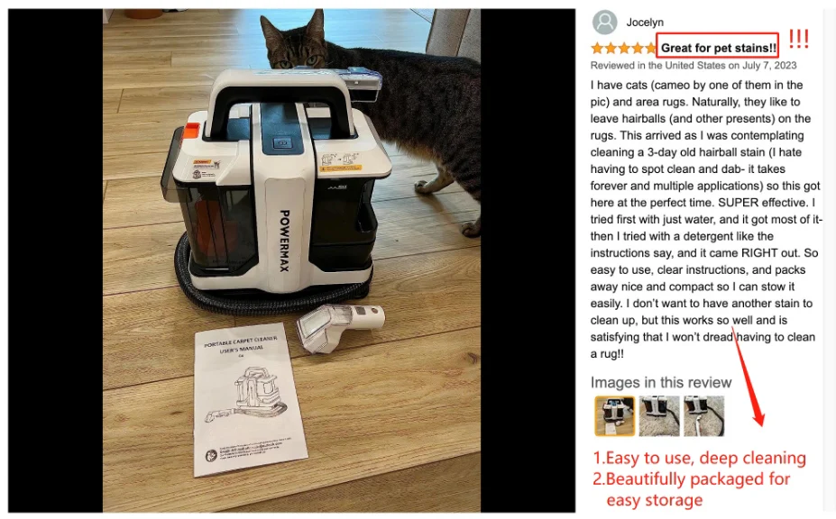 ONSON In Stock EU/US/UK/Au Warehouse Handheld Portable Carpet Washer Vacuum Cleaner Spot For Sofa Car Carpet Cleaner Machine