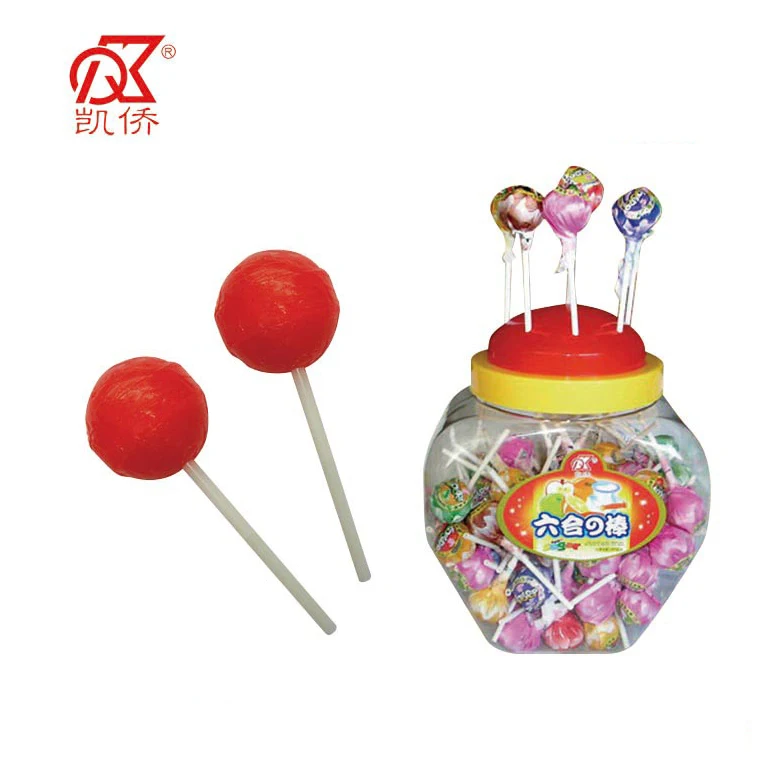 11g Halal Colorful Ball Shape Fruit Pop Lollipop