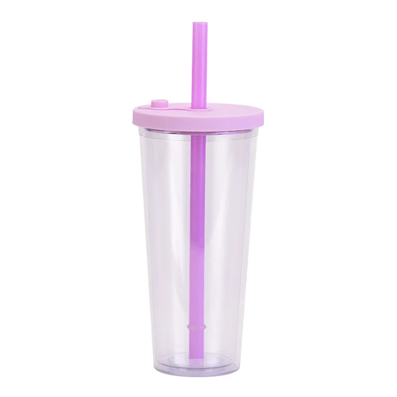 USA warehouse Hot sale 24oz Boba Bubble Tea Drinking Cups PP Plastic Smoothie Milk Juice Tea Cups