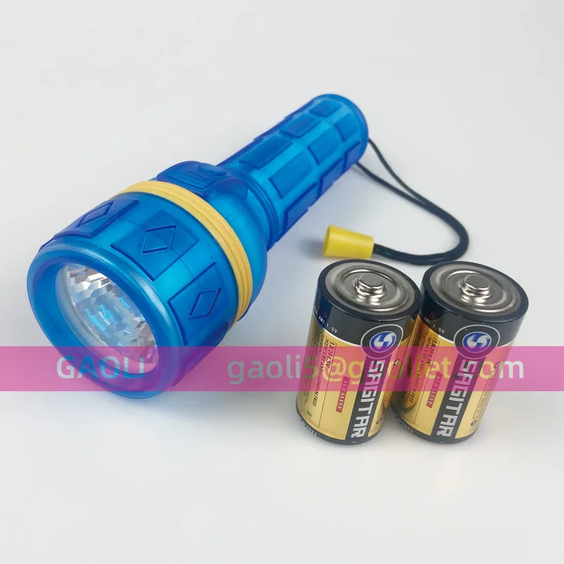 Wholesale factory 2D  DRY BATTERY  3 LED  Weather Resistant Rubber LED Flashlight Industrial torch NINGBO HOT cheap