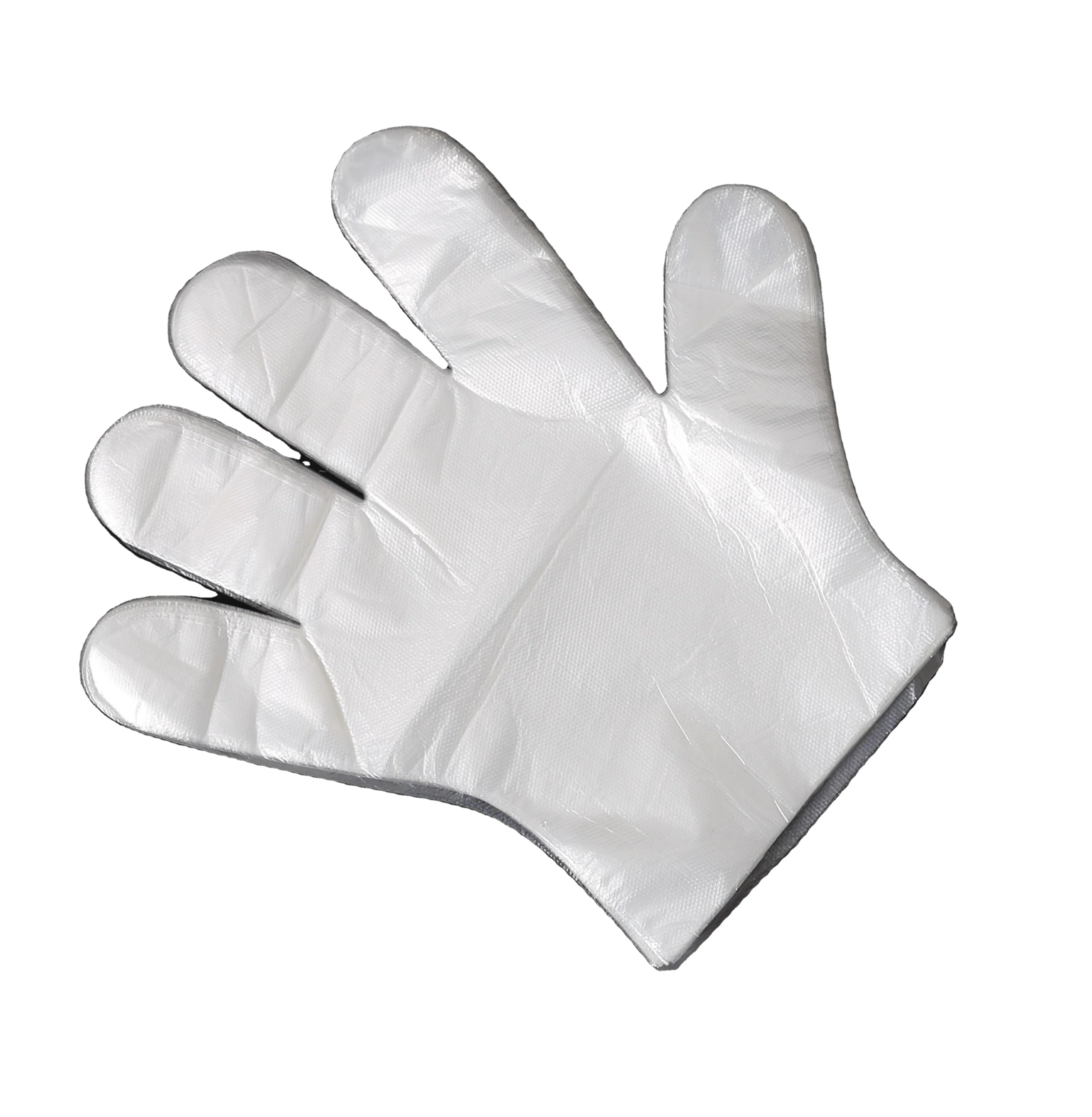 Wholesale food packing clear hdpe tpe plastic disposable pe gloves