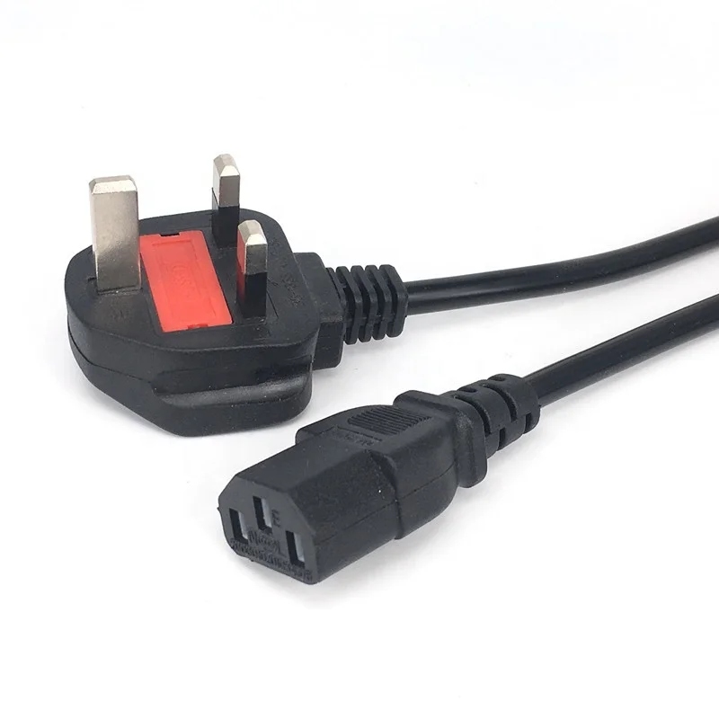UK BS1363 для C13 силовой кабель Type-G 3 пружинами IEC320 шнур питания ПК компьютер BS 13A 1 8