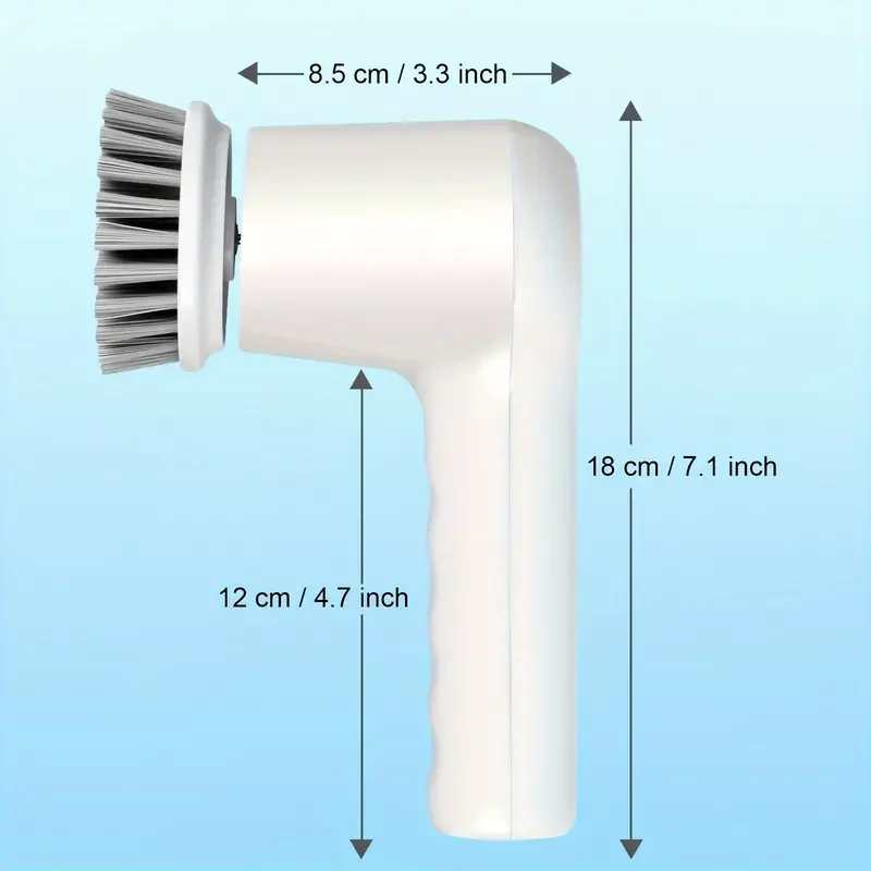 OEM Electric Cleaning Brush Electric Spin Scrubber with 5 Replaceable Brushes Heads for Cleaning Bathroom Shower