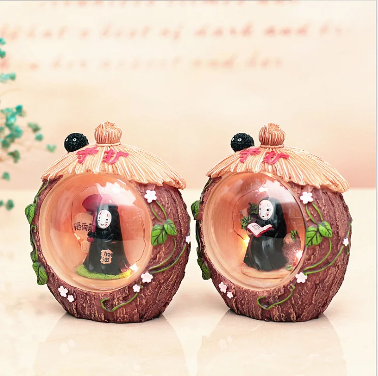 Miyazaki Hayao miniature  decorative polyresin  souvenir lighthouse snow globe  sat star lightings