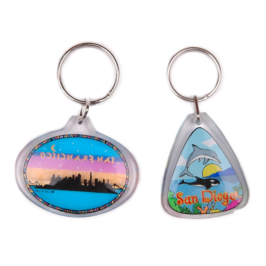 promotional gift personalize sublimation acrylic blanks,sublimation acrylic keychain,sublimation acrylic keyring blank