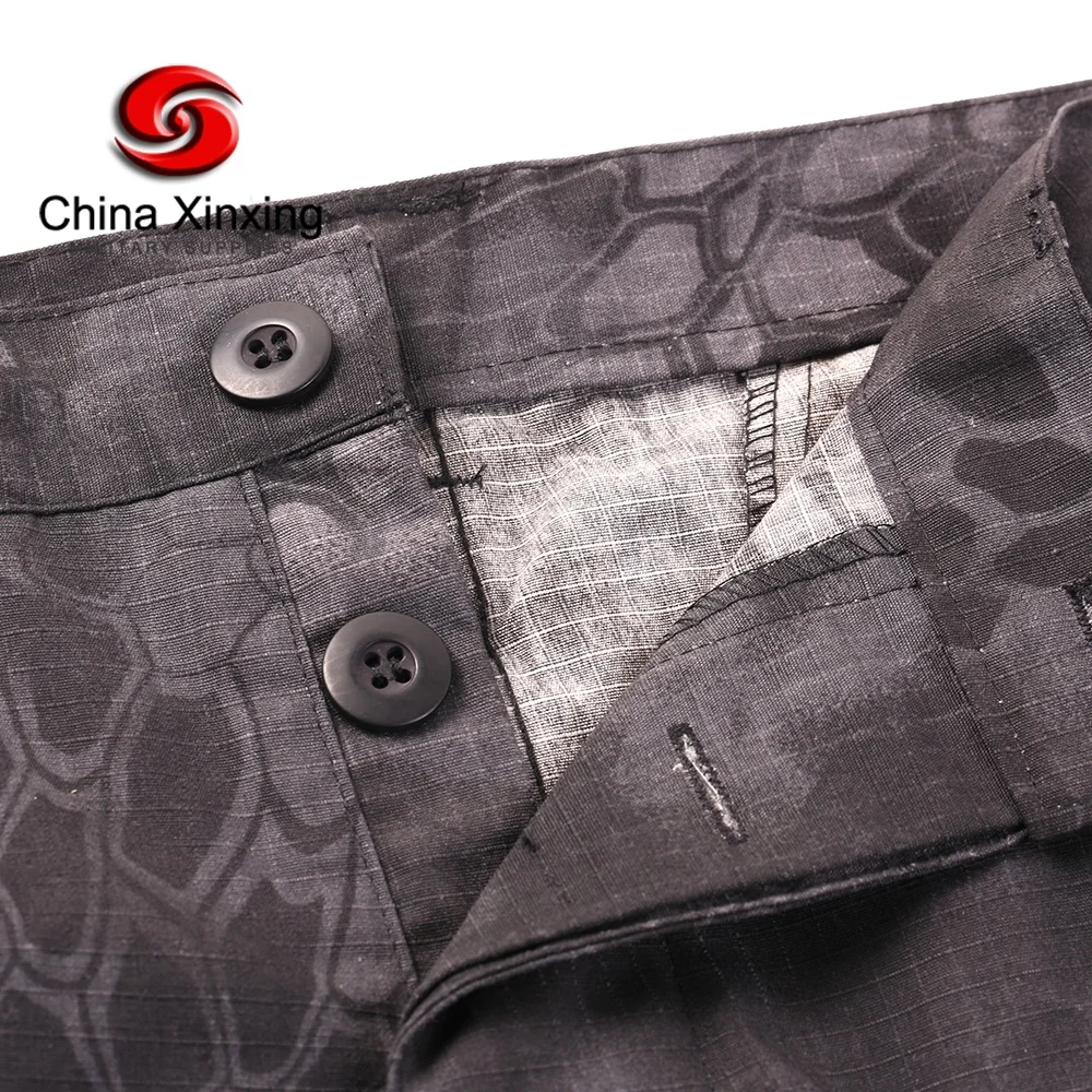 XINXING Security Casual Outfit Outdoor Training Bottom Trousers LD08 Black Tactical Cargo Pants Mens