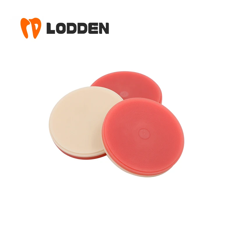 Dental Cadcam Milling Pmma Disc Double Layer Resin block 25 30 45mm Pmma Blocks