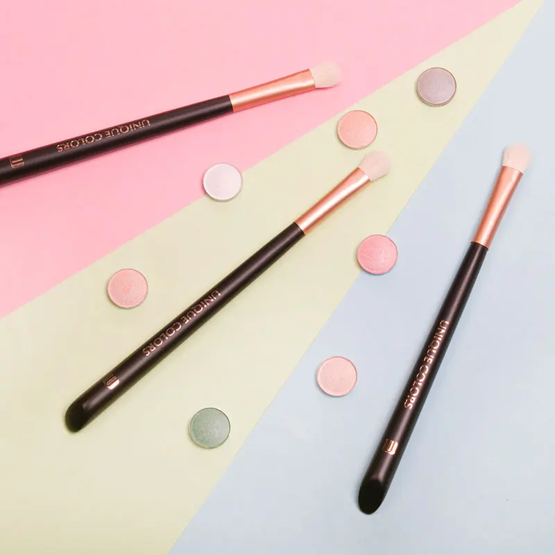 Premium Single Eyeshadow Cosmetic Brush Kit Concealer Eyebrow Makeup Brush For Eyes Rose Gold Custom Logo