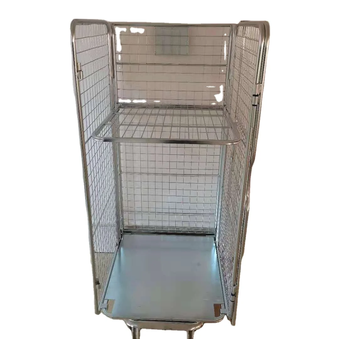 Защитная конструкция передней двери, металлическая оцинкованная поверхность, рулонная клетка для супермаркета