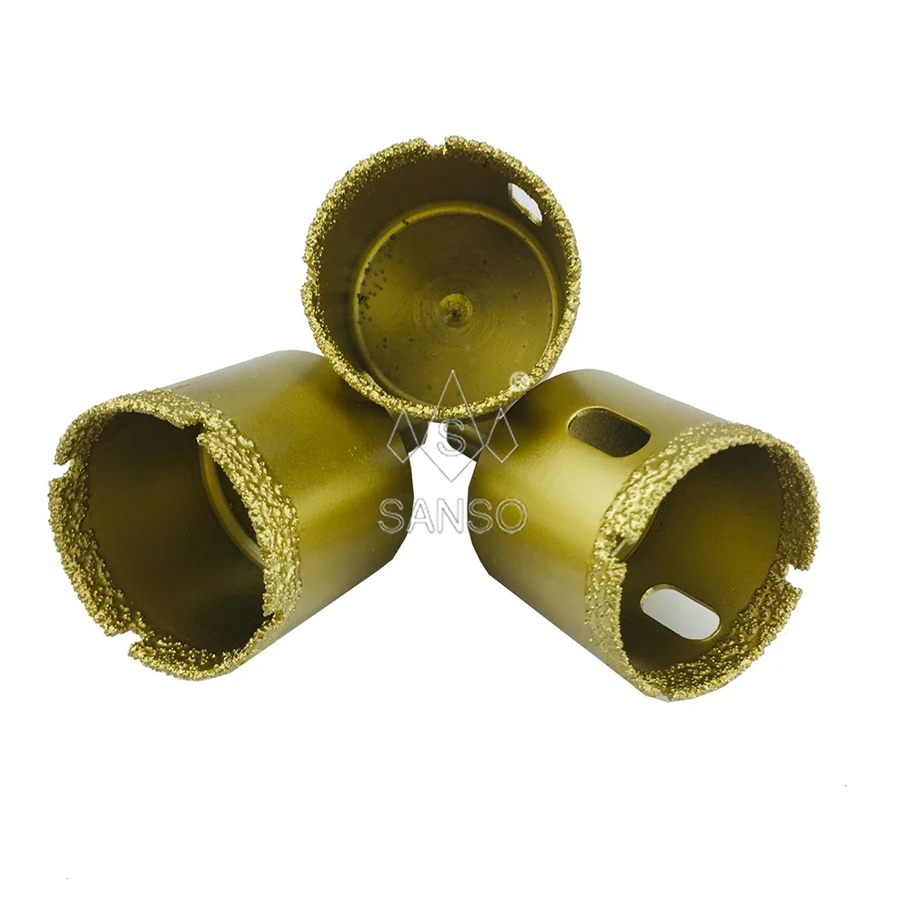 Sanso smoothly cutting vacuum brazed diamond core drill bit porcelain ceramic tile cutting diamond hole saw