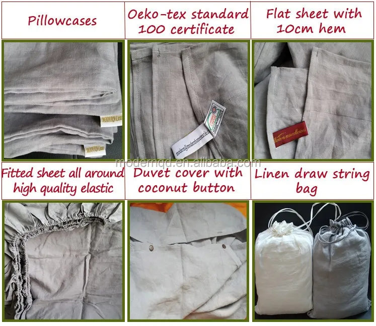 Factory Manufacture French Linen Various Soft Girls Bedding Set Safe And Healthy  Linen Bedding Set