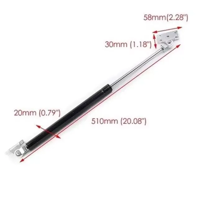 Adjustable 510mm Furniture Cabinet Door Lift Support Steel Gas Spring Strut With Low Price