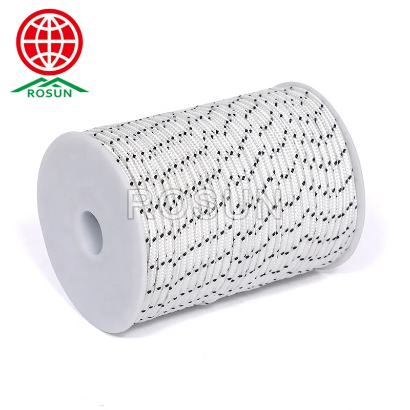 Good Quality Security Gasoline Machine Chainsaw Parts Polyester Braided Recoil Starter Rope
