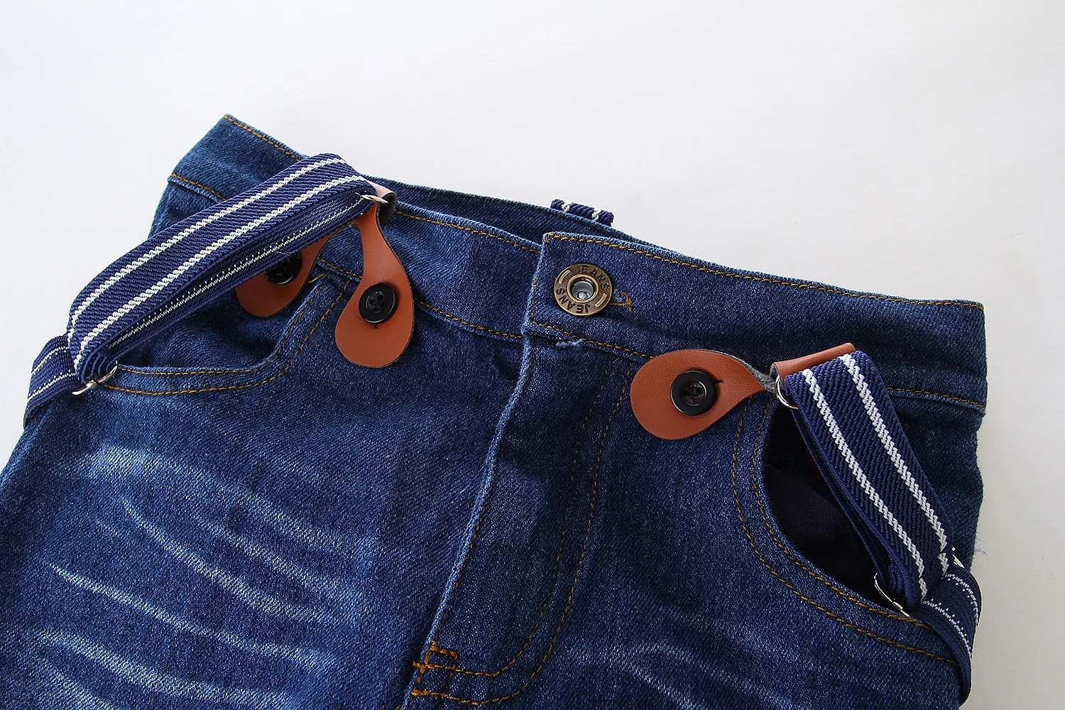 2024 Fashion Toddler Boy Clothes 2 - 7 Years Children Clothes Casual Long Sleeve Blue Plaid Shirt + Denim Jeans Pants Spring