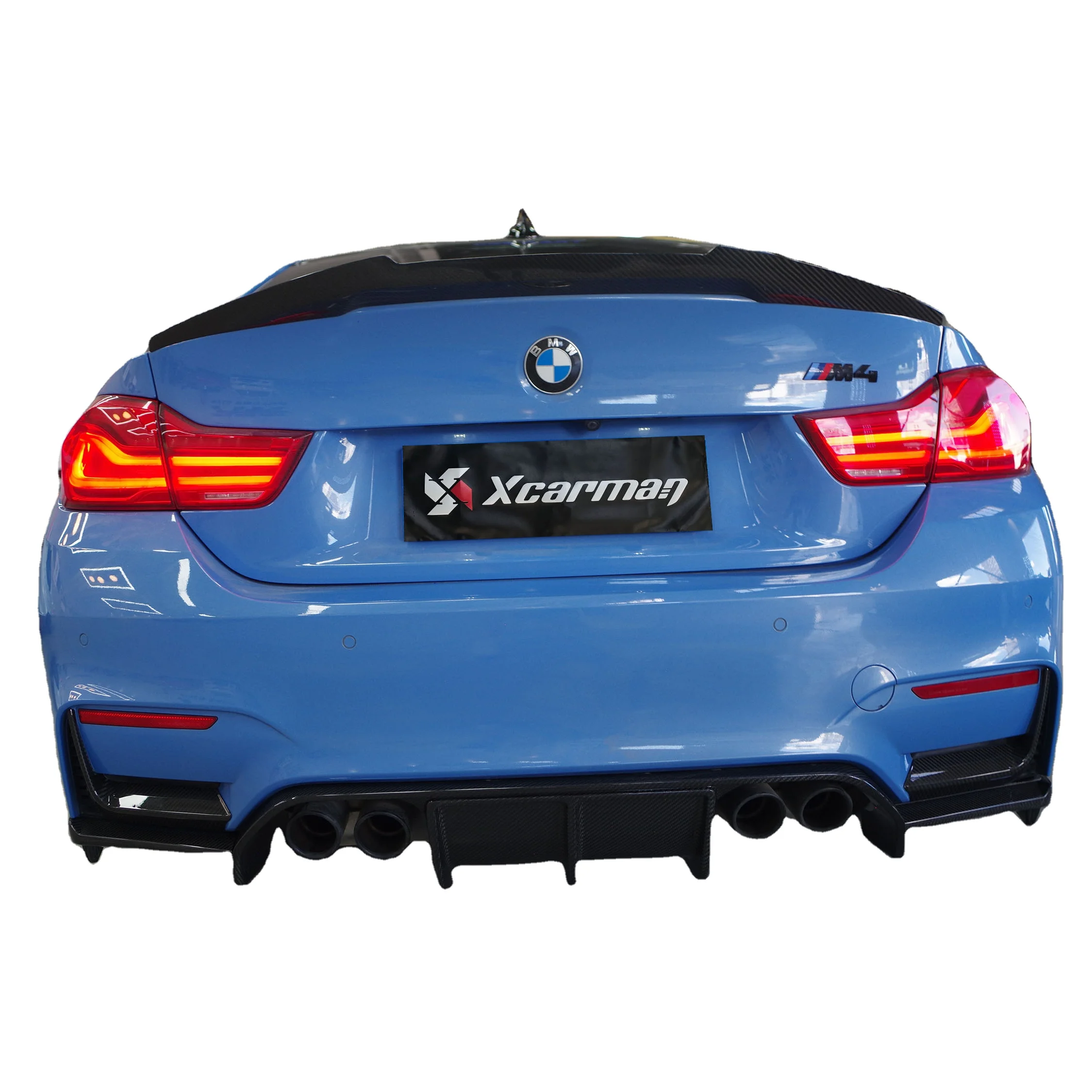 Dry Carbon Fiber MP Style Rear Bumper Lips Fins Spoiler Winglet Splitter Diffuser for BMW M3 M4 F80 F82 F83 2014+