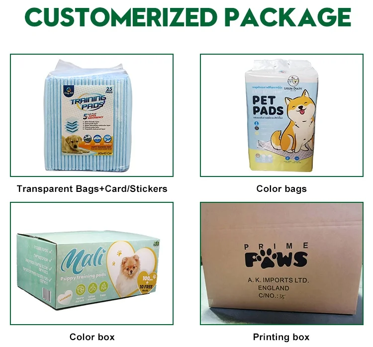 Direct Factory puppy training pad pet training products dog pee p free sample toilet sheet dog pee pad