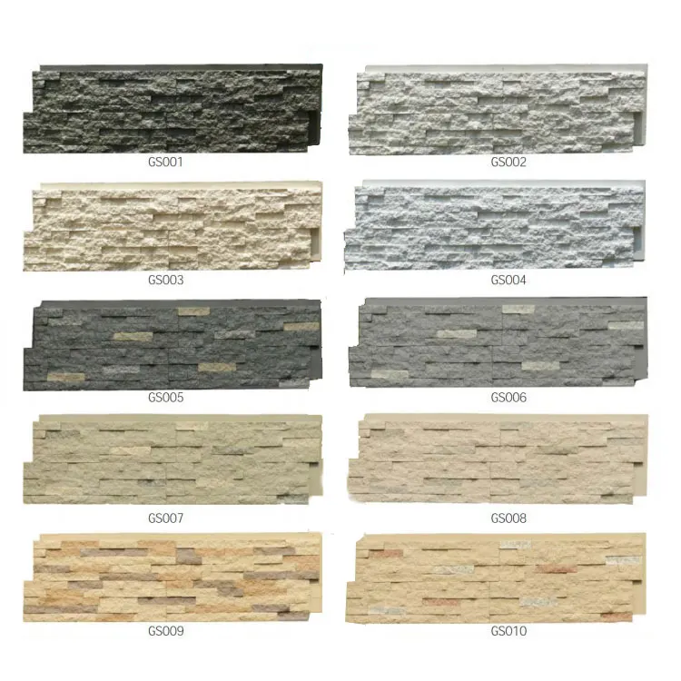 Natural Cement Wall Cladding Blue Quartzite Stone Panel