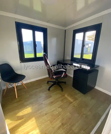 module 20ft 40ft prefab light steel structure frame shipping container design bungalow house in saudi arabia