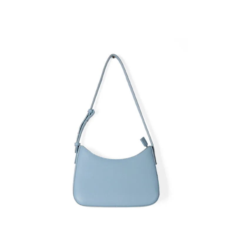 Multiple Color Shoulder Genuine Leather Bowling Bag Multi Pocket Casual Underarm Bag PU Handbag Shoulder