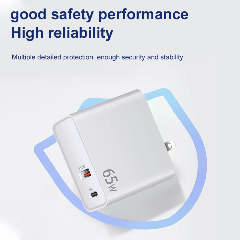 Trending Products 2023 New Arrivals PD Fast Chargers 65W 20V 5A USB C Adapter