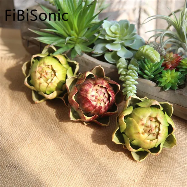 
Wholesale Artificial Artichoke Fruit Family Decoration Wedding Artificial Flower 
