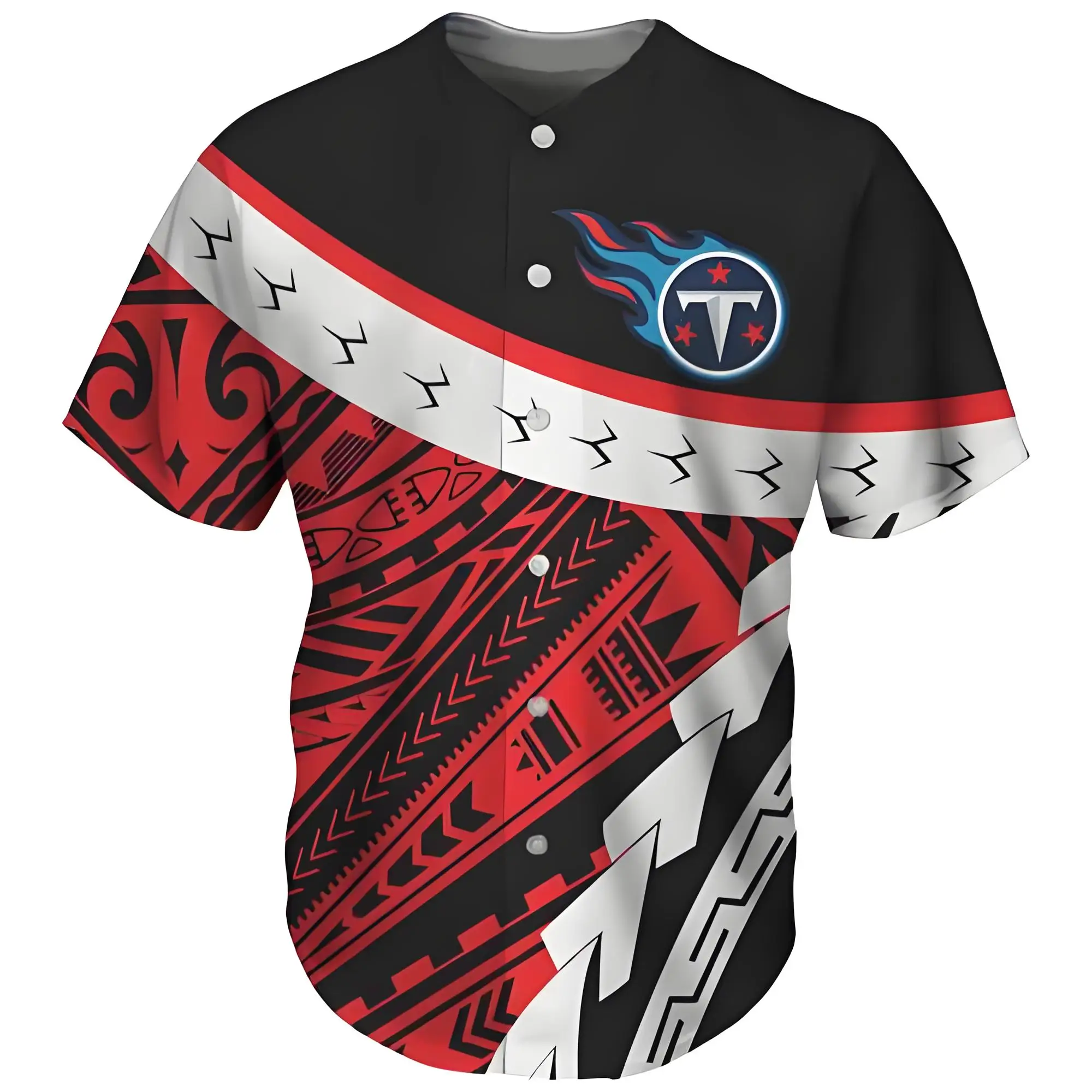 Dropshipping Custom New Designer Unique USA Baseball Jersey Shirt Sport Wear V Neck Button Shirts Sublimation Baseball Jersey