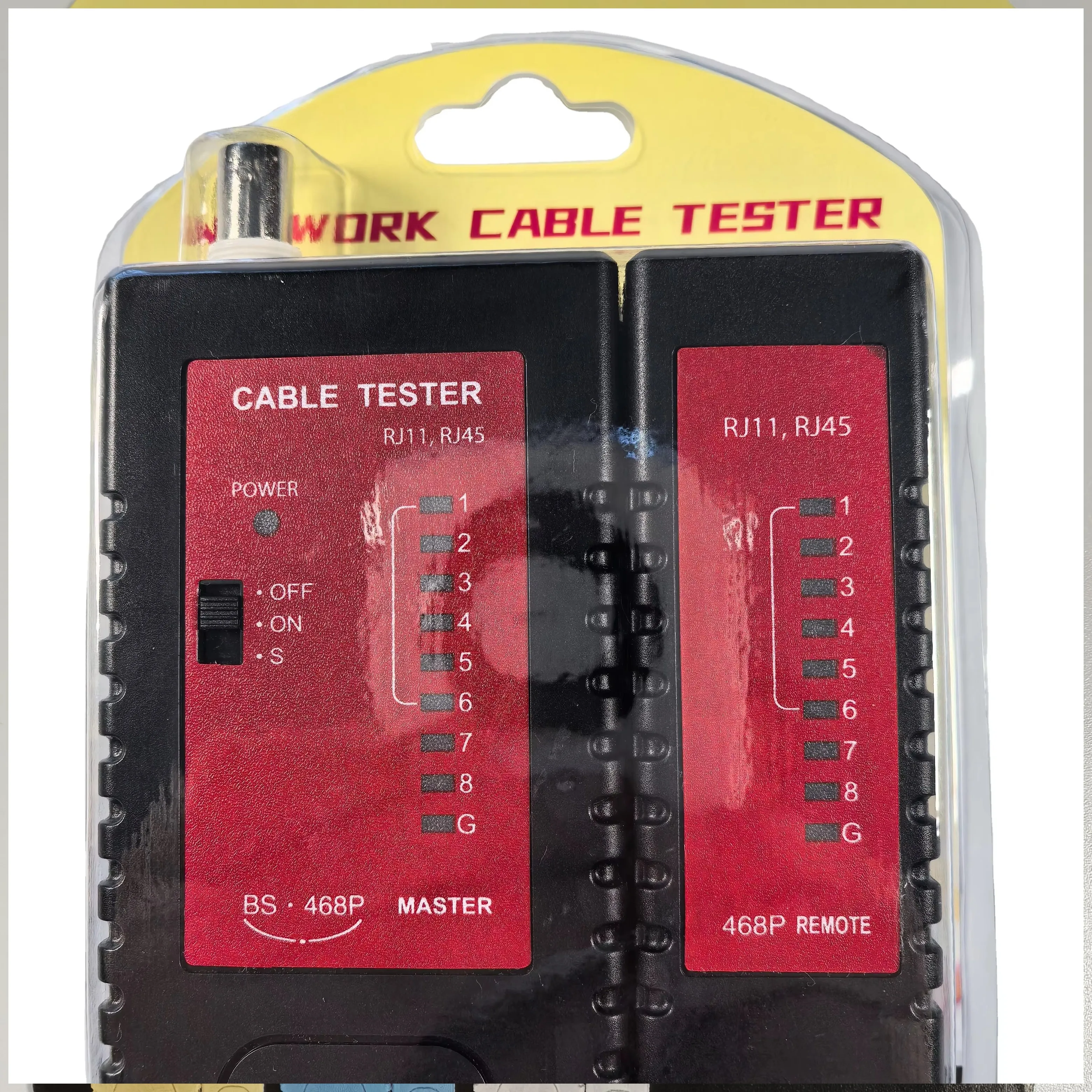 Professional Network Cable Tester Set with RJ45/RJ11 Tester for Lan Test Measuring Instrument BNC Tester
