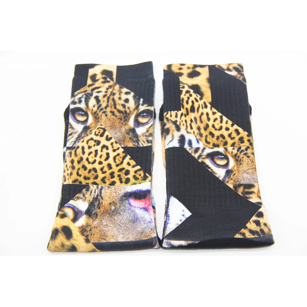 SHANXIN lovely animal soft 3d fancy custom digital printed socks for men custom