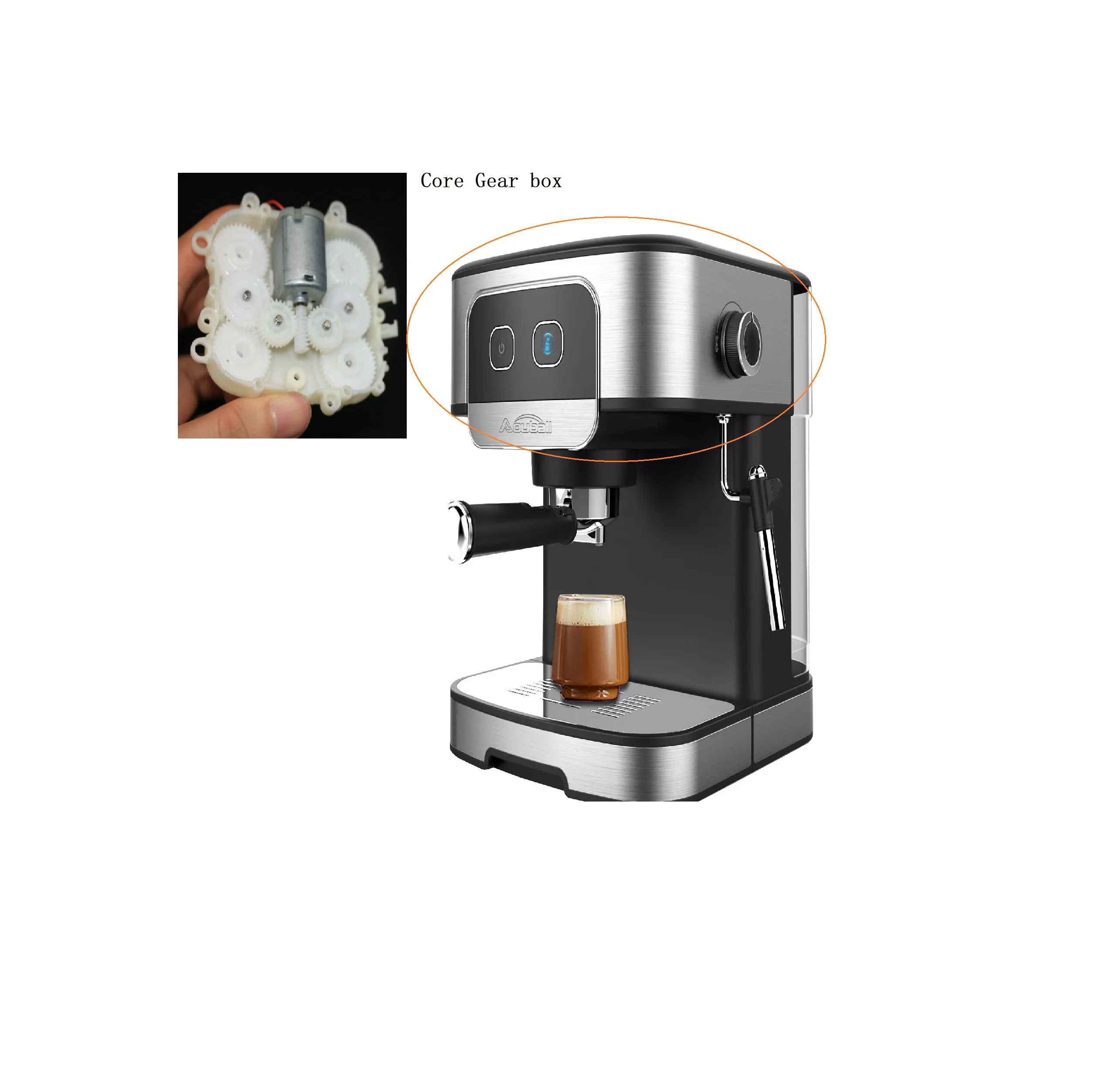 Factory Manufacture Household Digital Electric Professional Smart Coffee Machine Worm Spur Gearbox Customized Medical Building