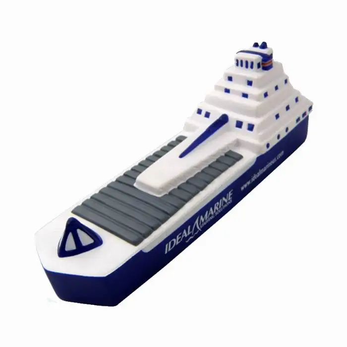 Customized Diamond Shape Squeeze Release Toy Hot Air Balloon Alarm Clock Cruise Liner Bone Squishy Kids Made PU Foam Cute