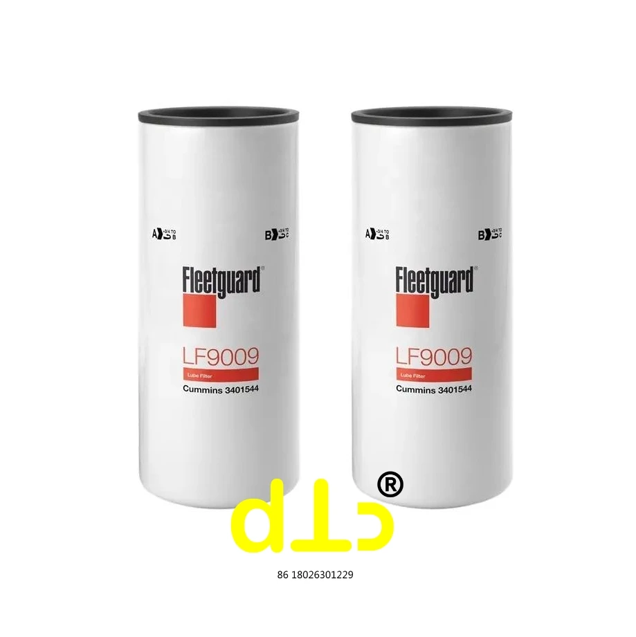 Factory Heavy Truck Oil Filter LF9009 double element for Cummins Fleetguard 3401544
