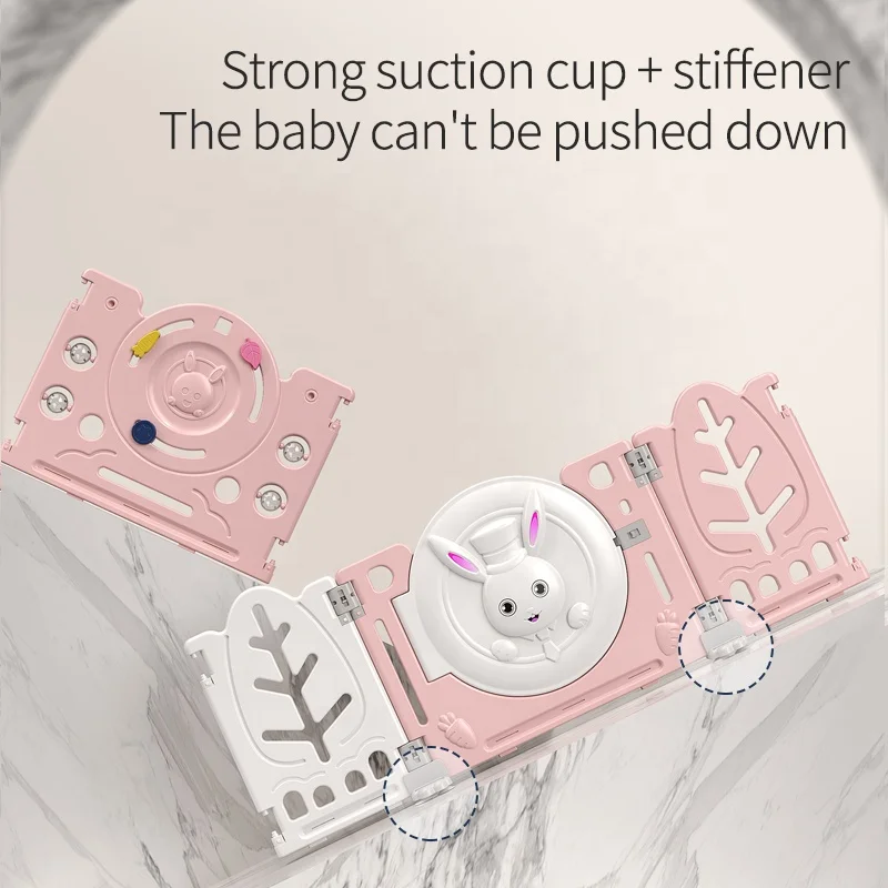 Trend toddler baby playpen with gates plastic baby fence kids playpen with slides and swings