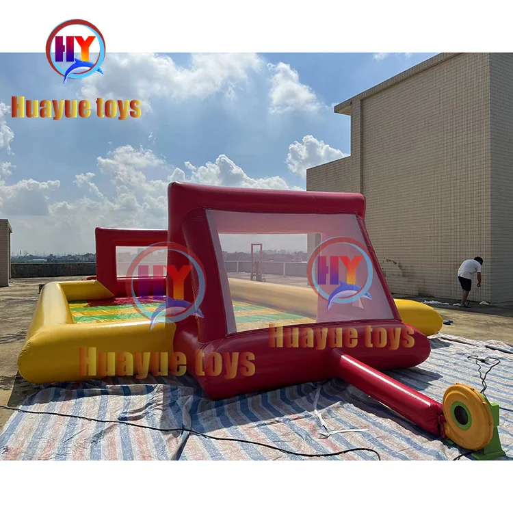 New arrivals custom commercial funny team outdoor sports game kids inflatable football soccer soap field