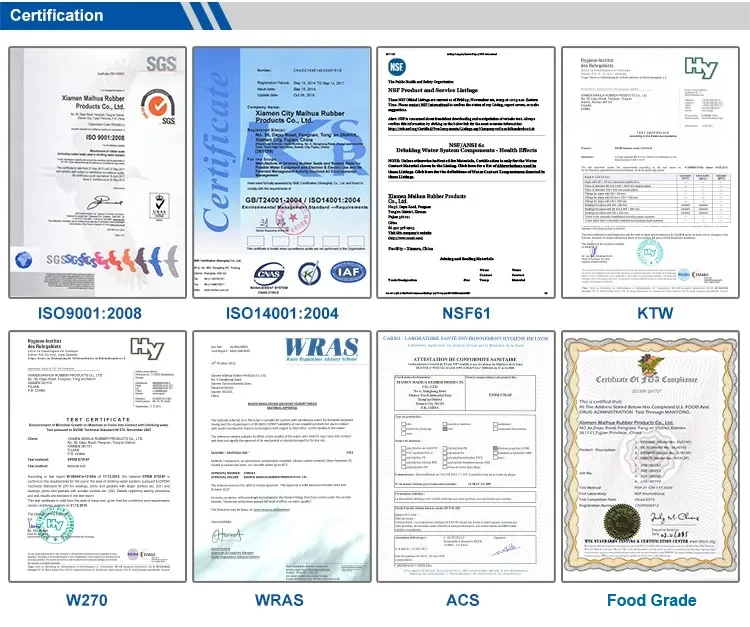 MAIHUA  Rubber 20 60 80 100 Micron 304 316 Stainless Steel Back Rubber Mesh Filter for Tube
