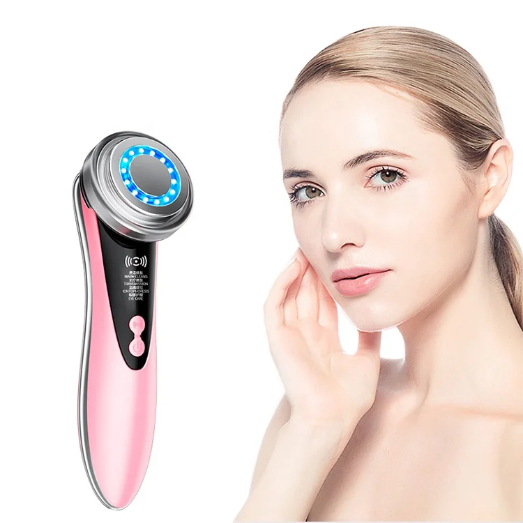 
Skin Rejuvenation Beauty Introduction Instrument Handheld Ultrasonic Electric Ion Portable Photon Facial Massager 