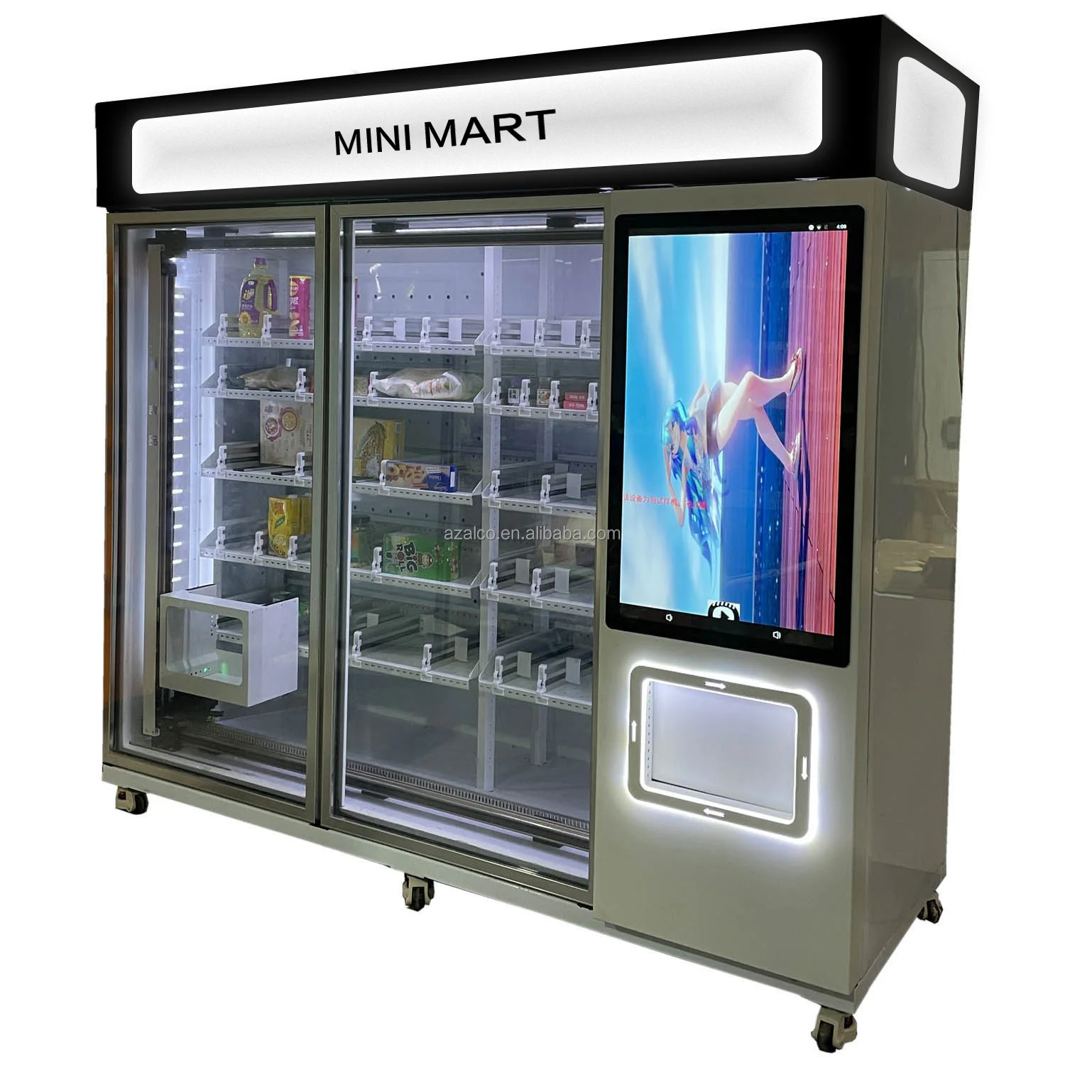 Мини шоппинг mart огромный большой формат торговый центр пиво молоко закуски и напитки диспенсер киоск размер упаковка пищевой косметический