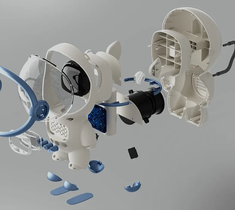 Cartoon Cute Toy Spaceman Astronaut Figurine Design Wireless BT Spund Speaker Bluetooth Battery Plastic Portable OEM YX Gua 6W