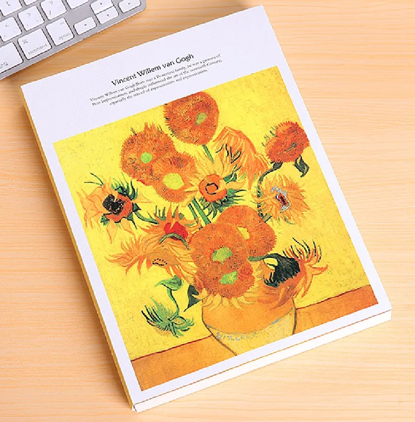  16K/25K artpaper softcover sleeve and blank paper inner drawing book wholesale stock sketch notebook