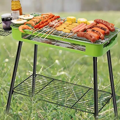 2024 Hot Outdoor BBQ Kitchen Portable Burner Built in Counter Top Stainless Steel Gas Barbecue Grill Portable BBQ Grills outdoor
