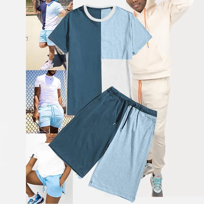 mrs candy shu dongguan city hui lin apparel co ltd colorblock t shirt pants tracksuits sweat suit two piece short set for men