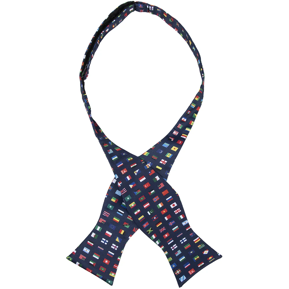 Wholesale or Custom Global inspiration Flags of Nations Mens Necktie International Country Flag Gift NeckTie Flag Ties