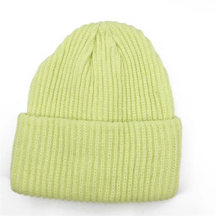 Hot Sale Knitted Beanie Warm Hat Outdoor Leisure Warm Winter Ladies Beanie Hat For Autumn Winter
