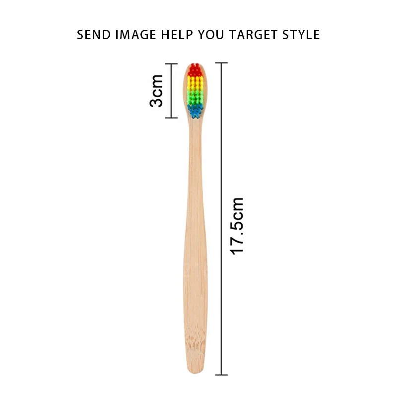 Eco Friendly Biodegradable Disposable Customized logo Bamboo Toothbrush OEM Soft Charcoal Bristle Hotel Bamboo Toothbrush