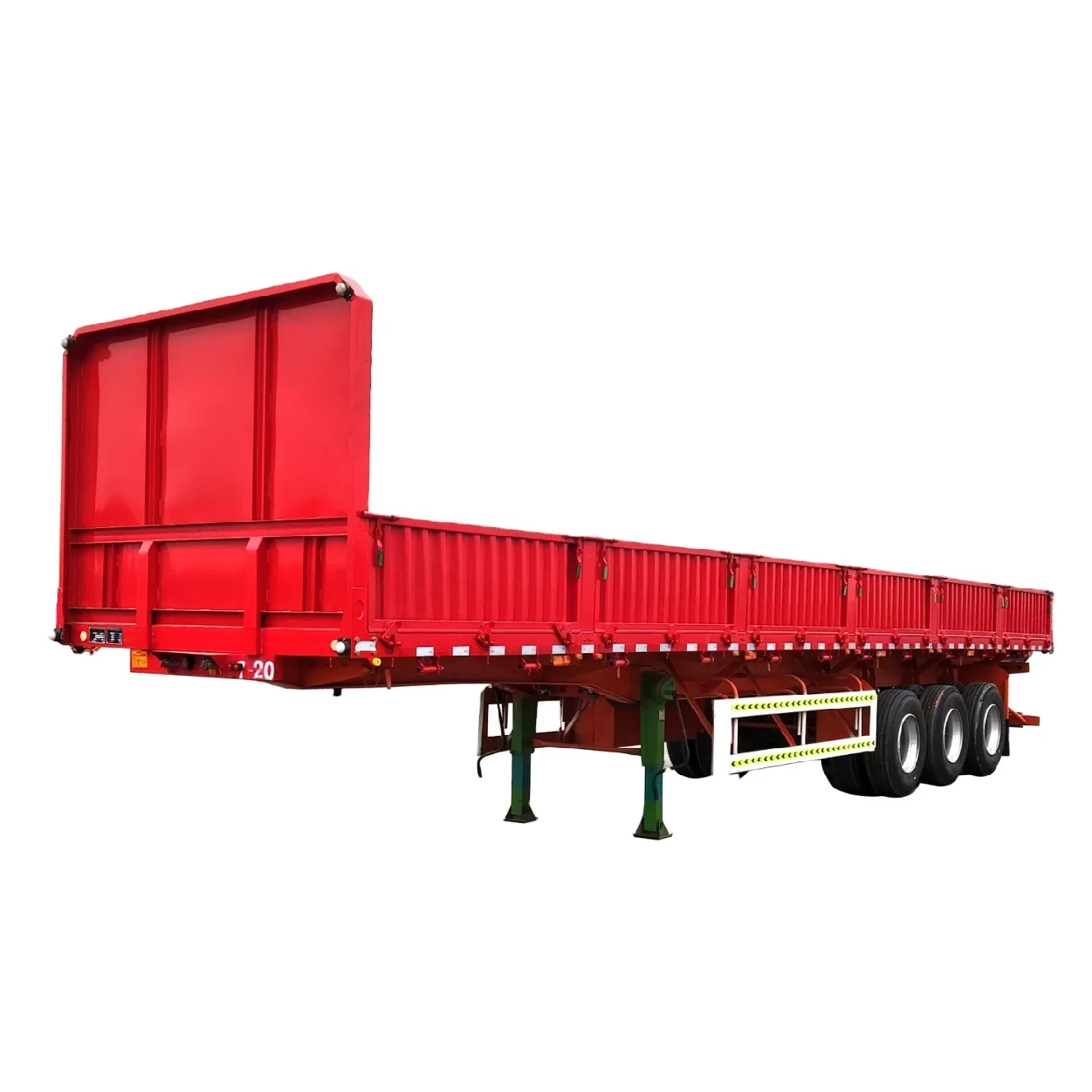China Brand 3 Axles 40ft 12m 12.5m 40ton 50ton bpw axles Side Wall Trailer cargo semi trailer with enclosed Pickup